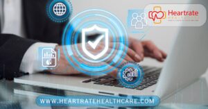 Future-Tech Concept in Healthcare or Data Security Visual