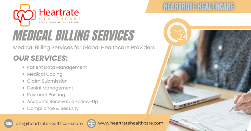 Professional Medical Billing Services by Heartrate Healthcare (HRHC) to improve revenue, reduce denials, and ensure global compliance.